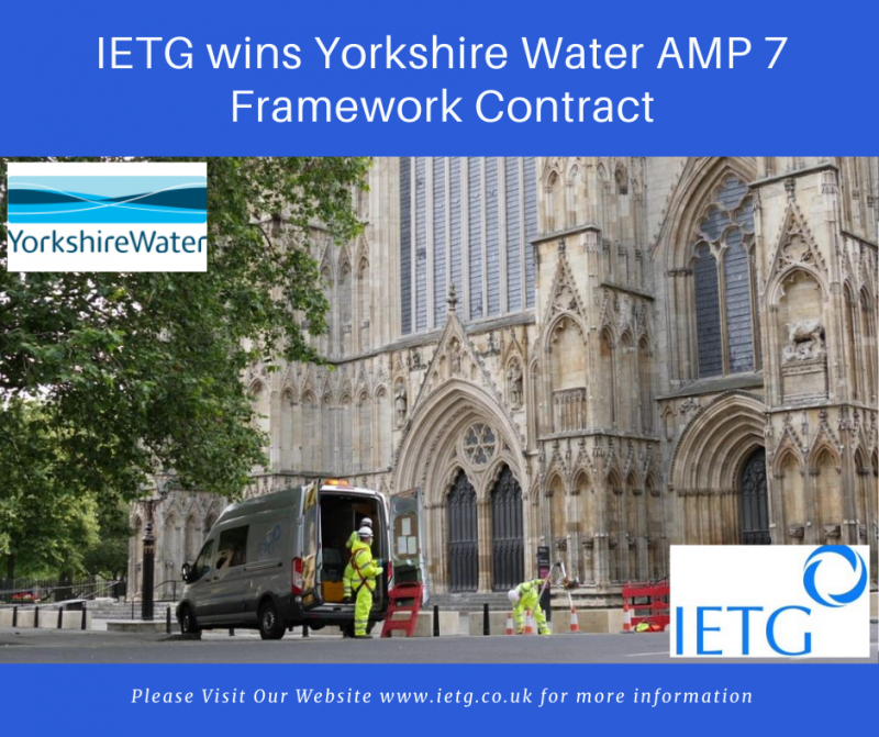 IETG Wins Yorkshire Water AMP7 Framework Contract