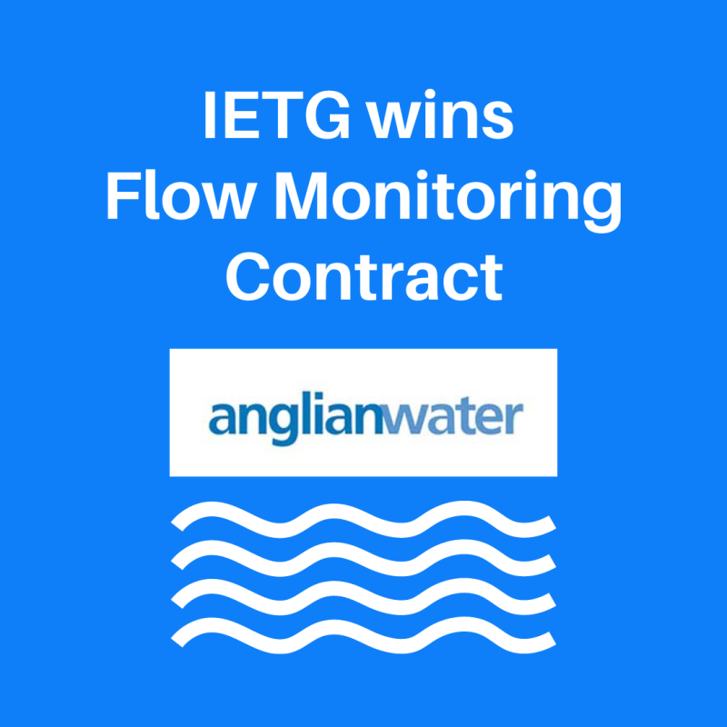 IETG Awarded a place on the Anglian Water Flow Survey Framework Contract